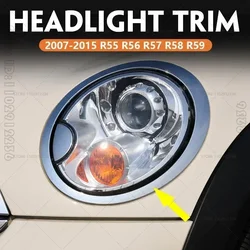 for 2007-2015 R55 R56 R57 R58 R59 Mini Cooper Clubman Hatchback Roadster Headlight Trim Ring Bezel Cover 51137149905 51137149906