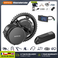 Bafang 500W Electric Bike Motor Kit with Battery 36V 17.4Ah 25Ah Mid Drive Conversion Kit BBS02B BBS02 Bicycle Engine eBike Kits