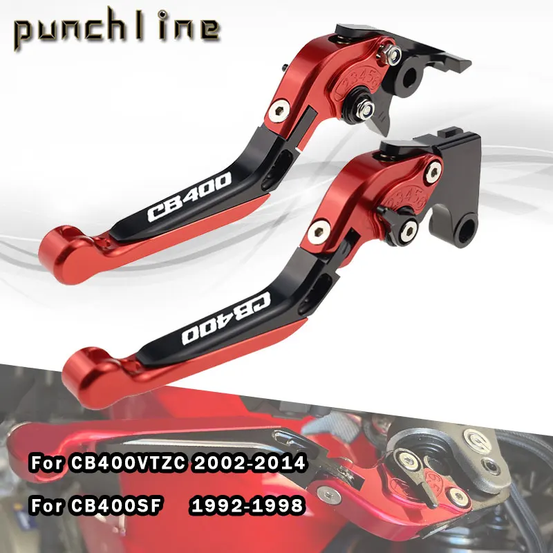 

Fit For CB400VTZC CB400 VTZC 02-14 CB400SF 92-98 Motorcycle CNC Accessories Folding Extendable Brake Clutch Levers Handle Set