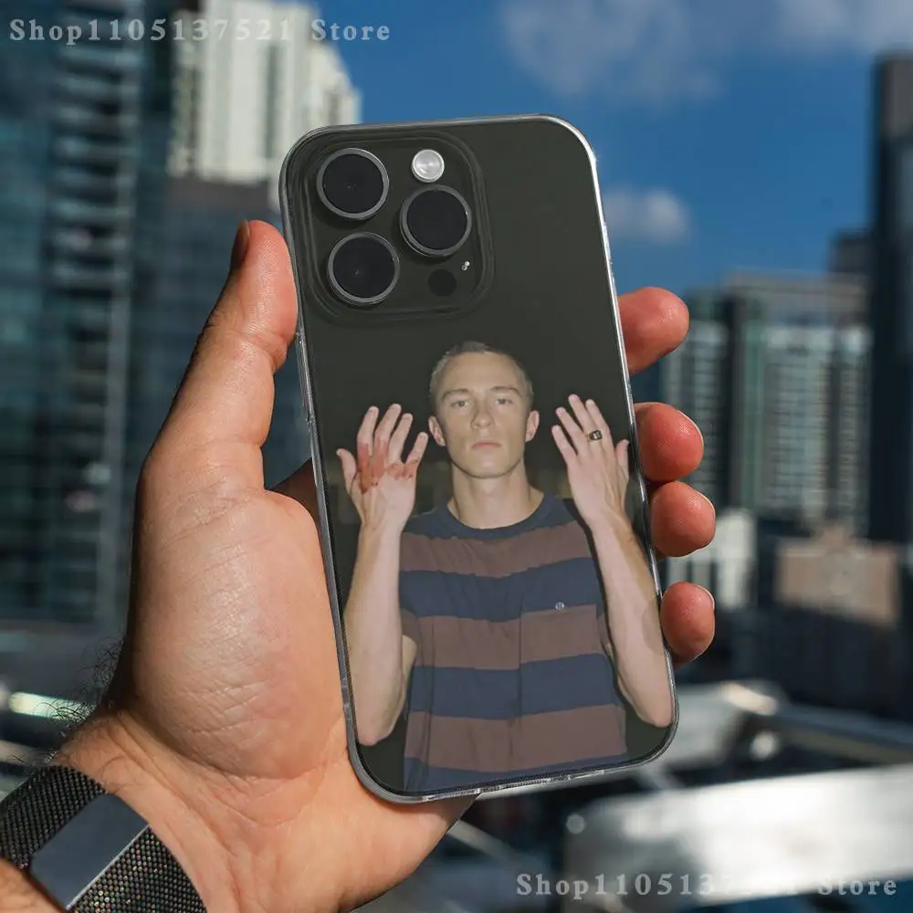 حافظة هاتف D-Drew S-Starkey الممثل لهاتف iPhone 17,16,15,14,13,12,11 Pro,Max,Plus,X,XS,XR,SE4,E غطاء ناعم شفاف صغير