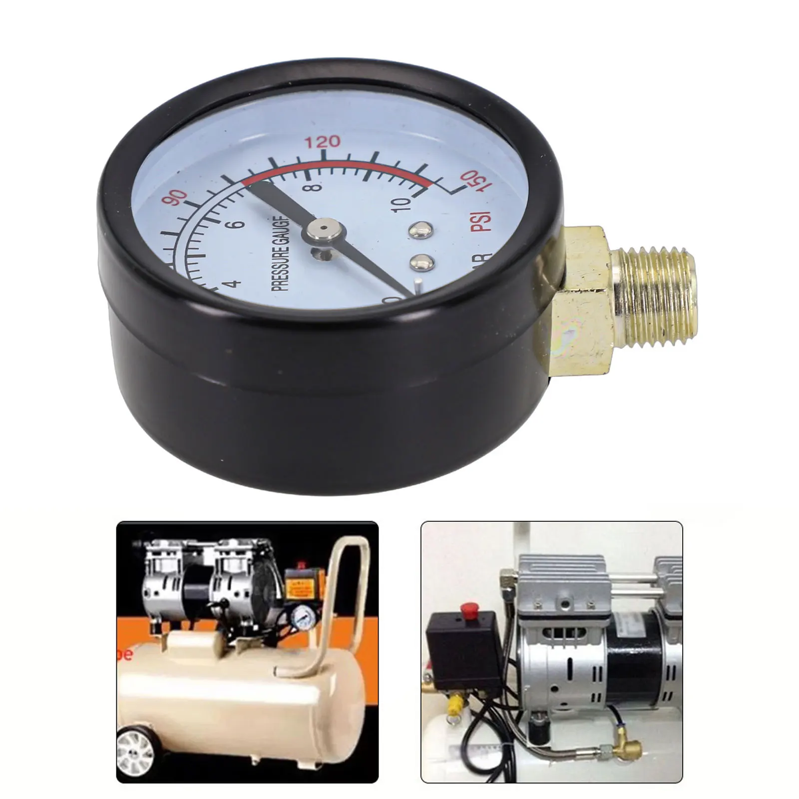 Pressure Gauge Y60 0-1.6Mpa 0-230PSI Pool Filter Water Pressure Gauge Meter For Air Compressor Air Pump Parts Pressure Gauge