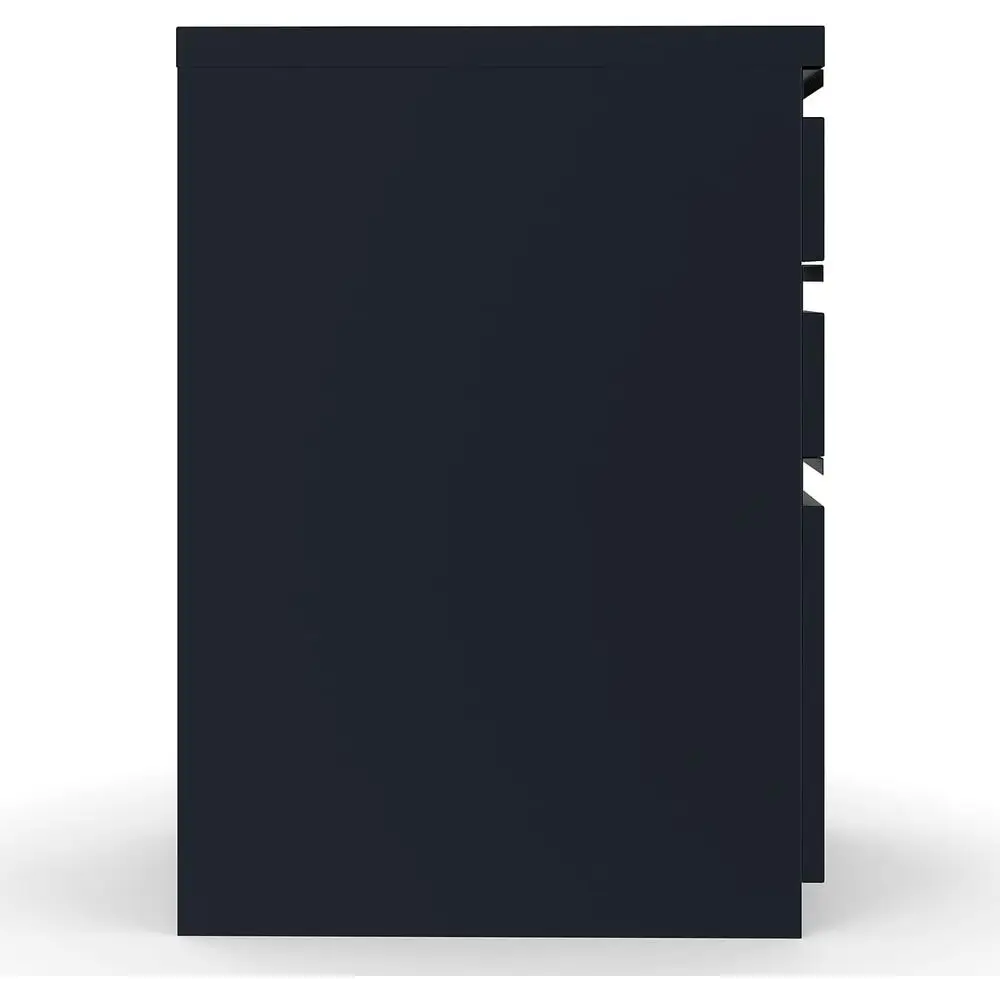 خزانة لحم العجل ذات 3 أدراج قابلة للقفل باللون الأسود لملفات حجم الحروف، 19.88 × 15 × 27.75