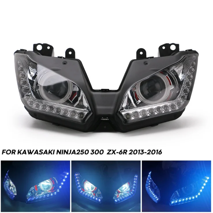 Motorcycle Headlight Fairing Kit for Kawasaki NINJA 250 300 ZX6R ZX 6R 13-16