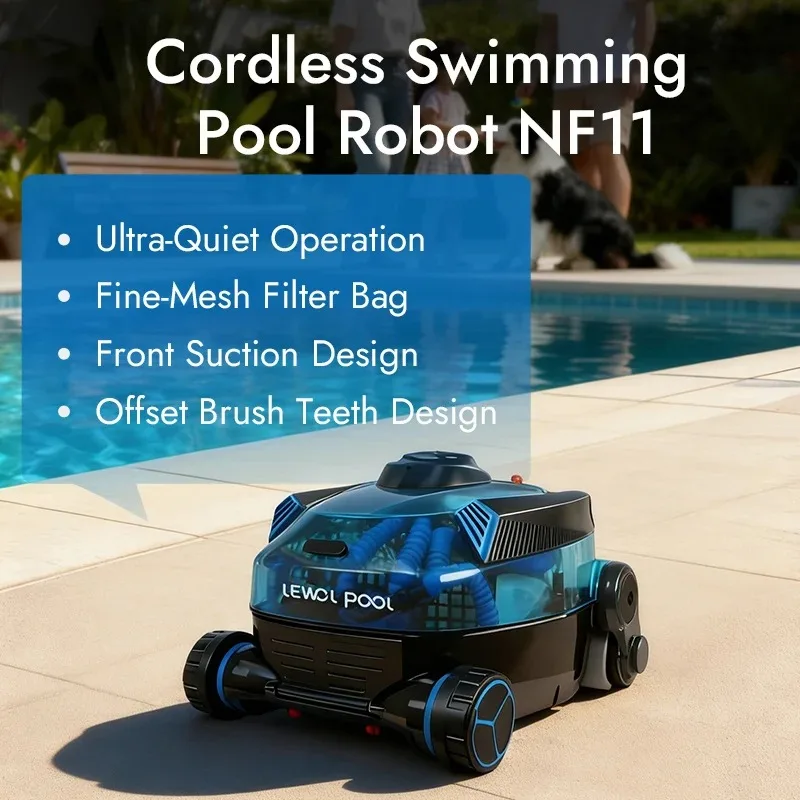 Airo Smart Navigation Cleaner Robot App Controlled Robotic Pool Cleaner with Self Parking Swimming Pool Cordless Robot view 2