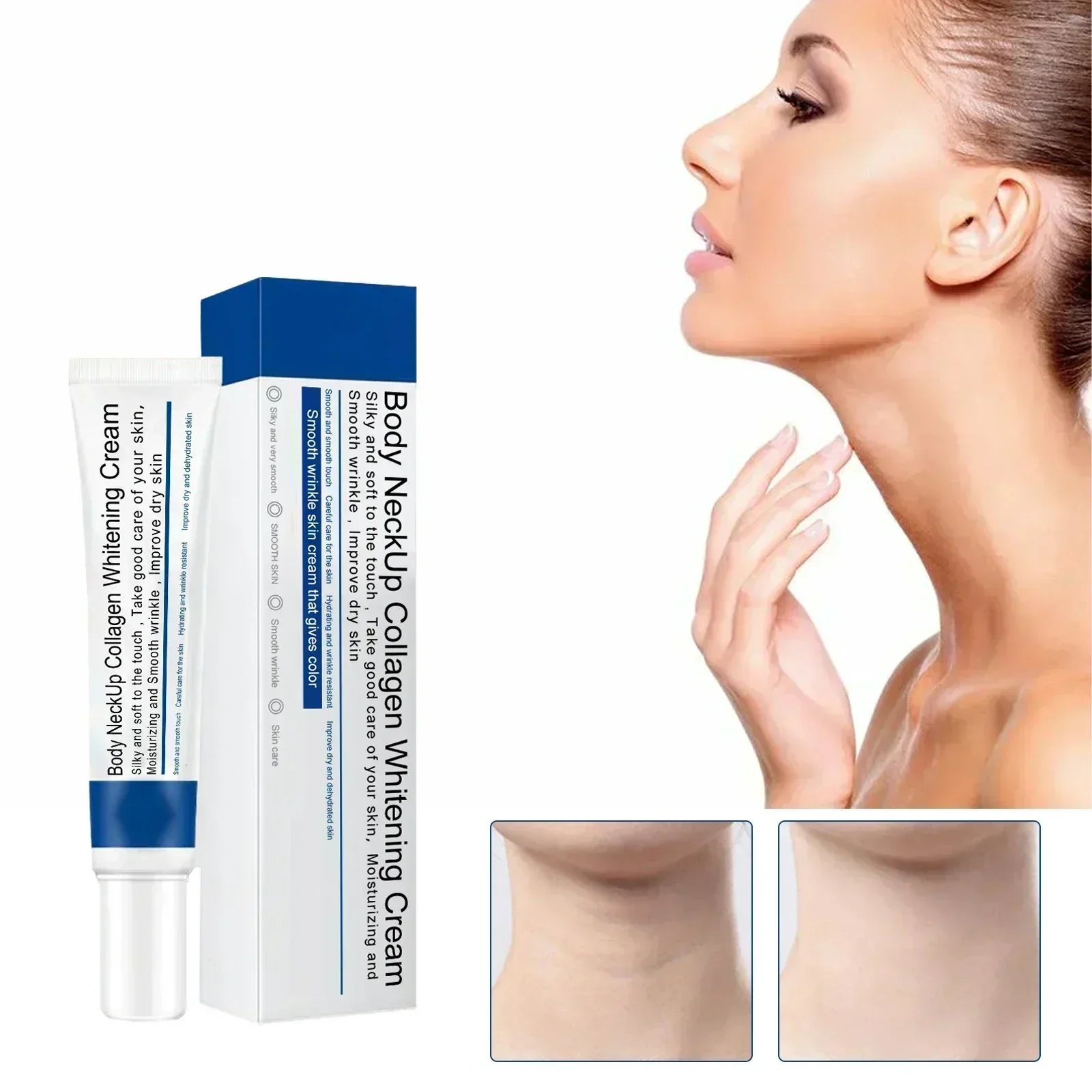 Neck Lines Protein Cream Moisturis Nourish Lift Eliminate Double Chin Eliminate Tightening Fine Lines Anti-aging Rejuvenation