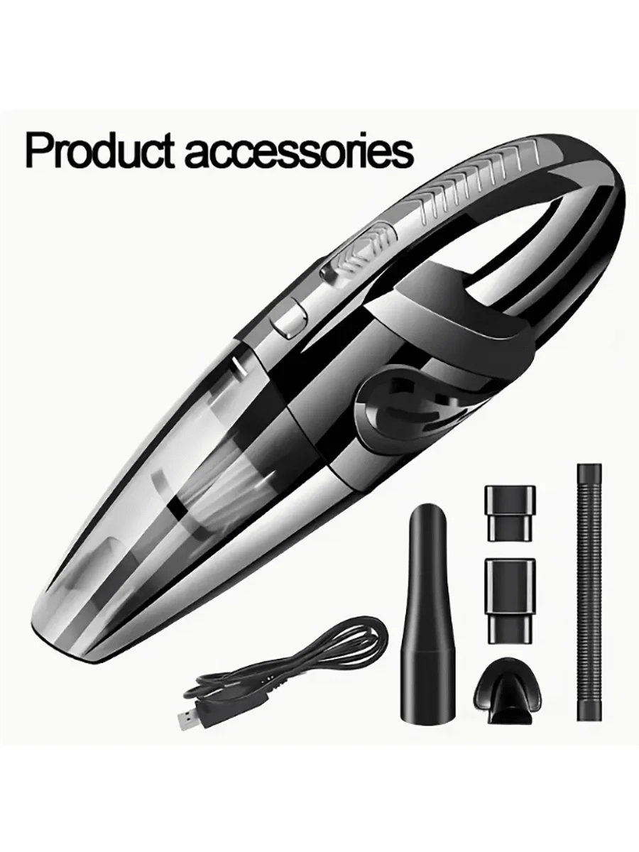 

Cordless Handheld Vacuum Cleaner For Home Car Pet Hair Removal With Multiple Accessories