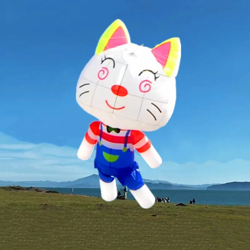 

3d inflatable kites pendant large cat kite windsock soft kites cartoon children kite factory programmable toys Backpack papalote