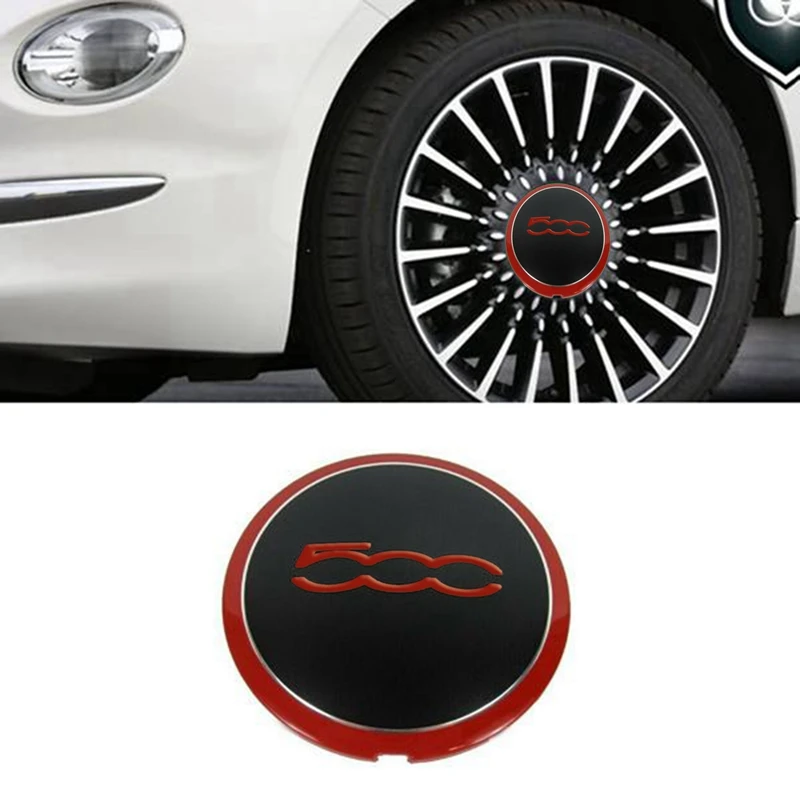 133Mm Hubcap For Fiat 500 500C 500L Wheel Centre Hub Caps Emblem Sticker 68078419AC 68078421AC 51884863