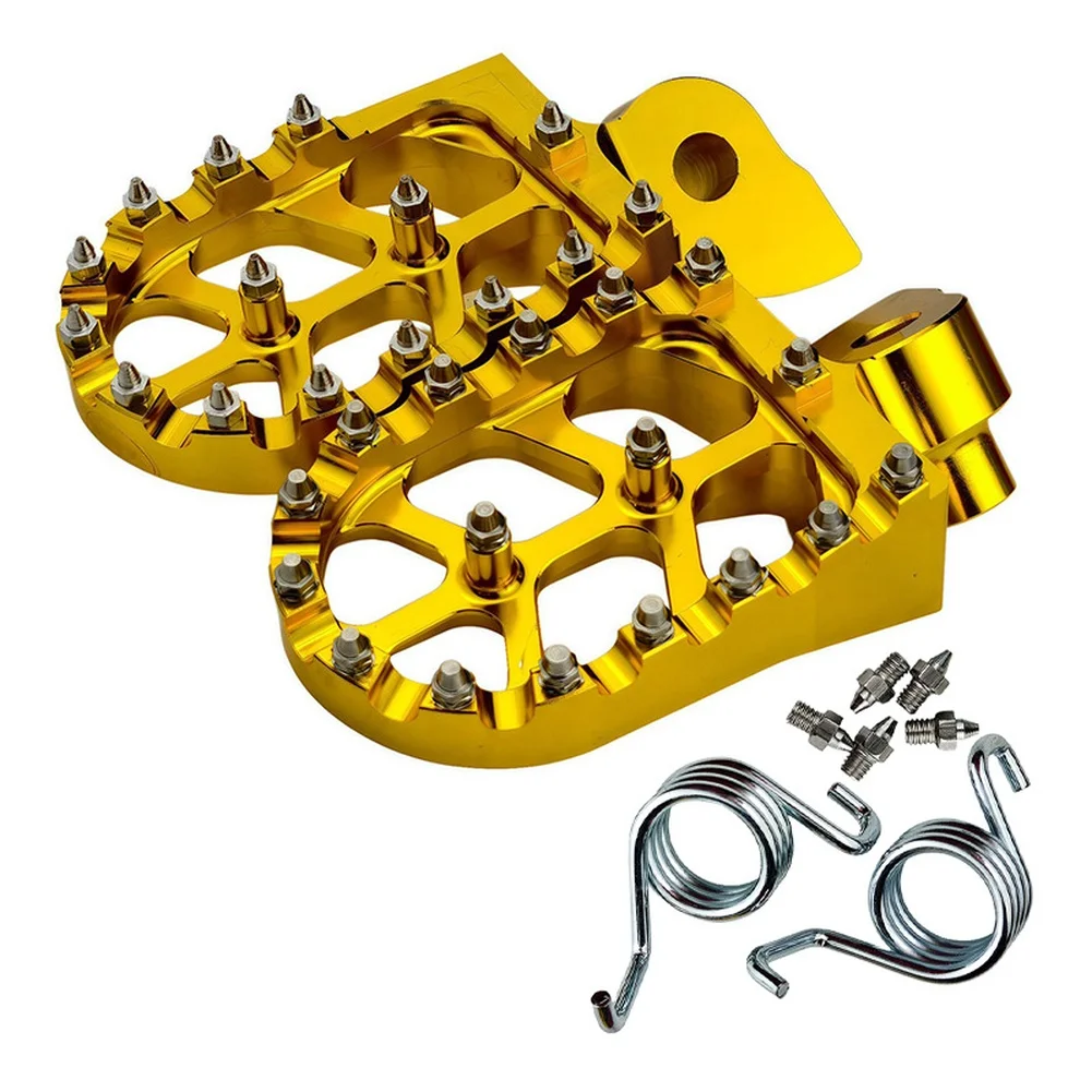 

Подножки для внедорожного мотоцикла, алюминиевый сплав с ЧПУ со встроенными шипами для мотоцикла, прочные и устойчивые к ржавчине