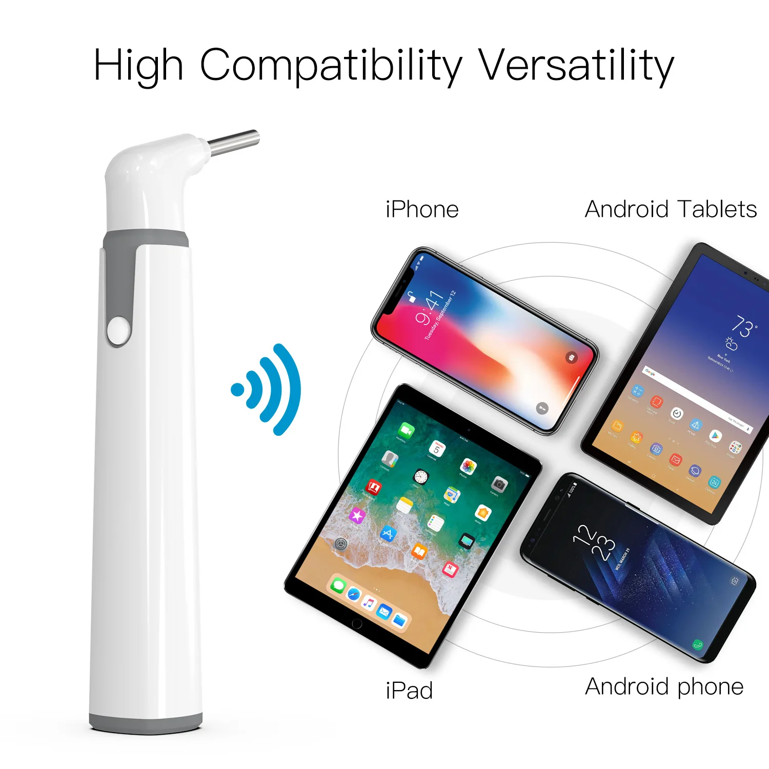 3.9mm WIFI Visual Digital Otoscope Ear Endoscope Camera Medical Ear Wax Cleaner Camera for Ears Nose Dental Support IOS Android