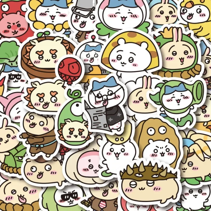 106pcs Chiikawa Sticker Usagi Hachiware Plants Vs Zombies Cute Cartoon Mobile Phone Water Cup Refrigerator Desktop Waterproof