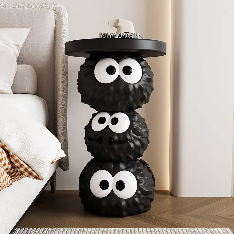 Ornaments, gifts, decorations, living room TV cabinet, coal briquettes, home floor creative sofa, coffee table, cartoon