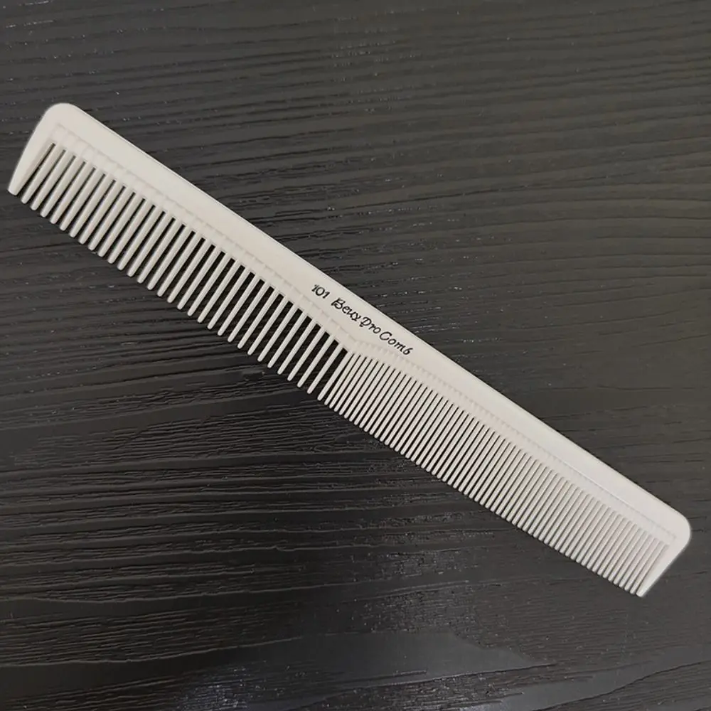 White Pro Hairdressing Combs Anti-slip Plastic Hair Cutting Comb Anti-Static Durable Straight Hair Brushes Barber