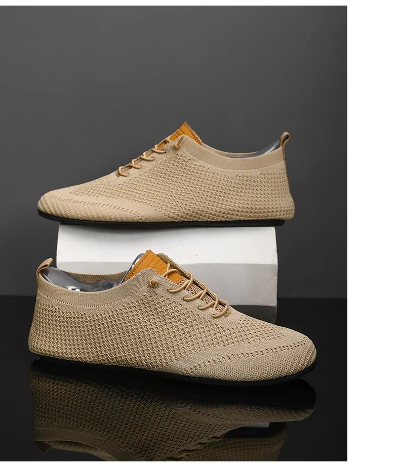 YRZL Herren-Sommer-Mesh-Slipper mit dünnem Boden, neuer Stil, atmungsaktiv, rutschfest, lässig, Wanderschuhe, leichte Fahrschuhe für Herren – Detail 10