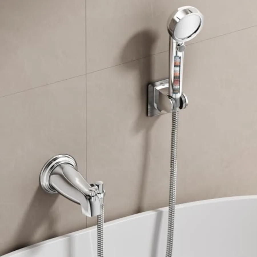 

Bathtub Faucet with Sprayer Filtered Shower Head Attaches to Tub Faucet Metal Tub Tap with Sprayer Bathtub Shower Attachment wi