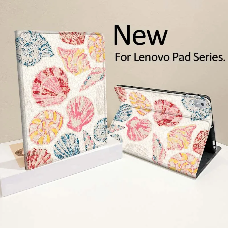 

Shell Graffiti Art Pattern For Lenovo Pad Tab Legion Xiaoxin Y900 Y700 K10 M10 P11 3rd Pro GT Plus Gen Cover Tablet Case
