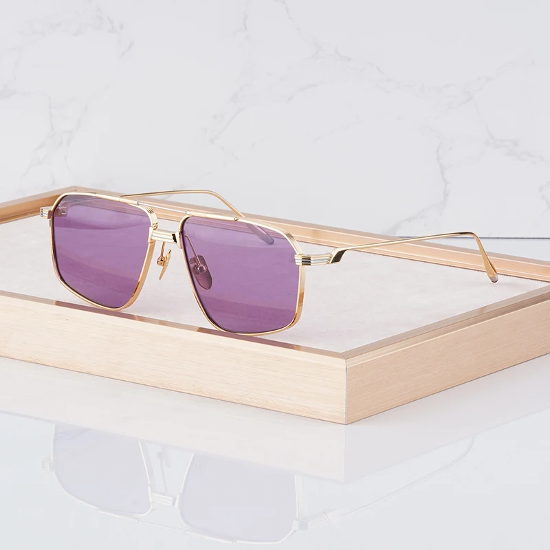 Gafas Jagger de aleación de estilo americano, montura clásica de marca de lujo de diseñador Uv400, gafas de sol Vintage de moda para viajar al aire libre