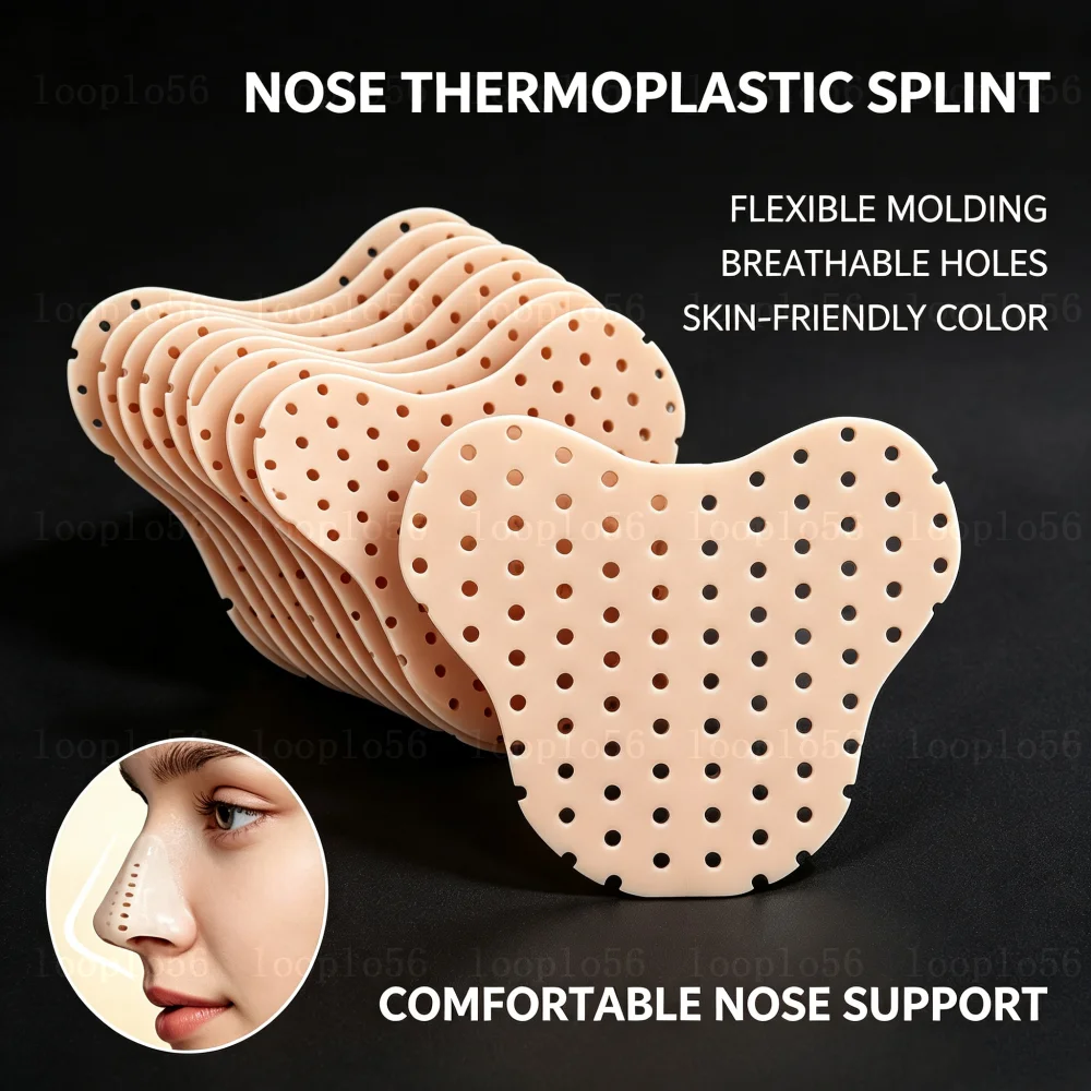 10-100PCS Low Temperature Thermoplastic Nasal Splint Rhinoplasty Immobilized Nose Care Nasal Splint Nose Splint Ortho