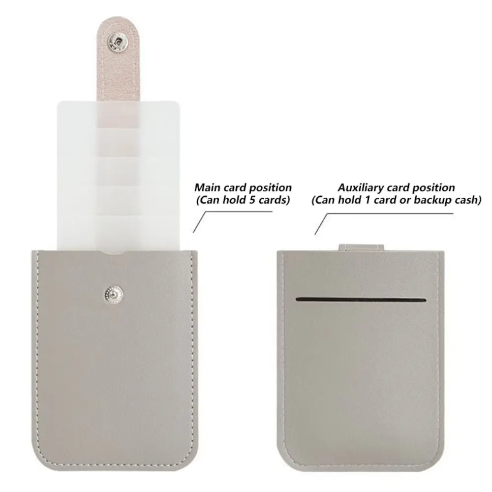 

Креативный ламинированный скрытый мини-кошелек для карт, выдвижной тип 5, карманы для карт, чехол для визитных карточек, женский держатель для удостоверений личности из искусственной кожи