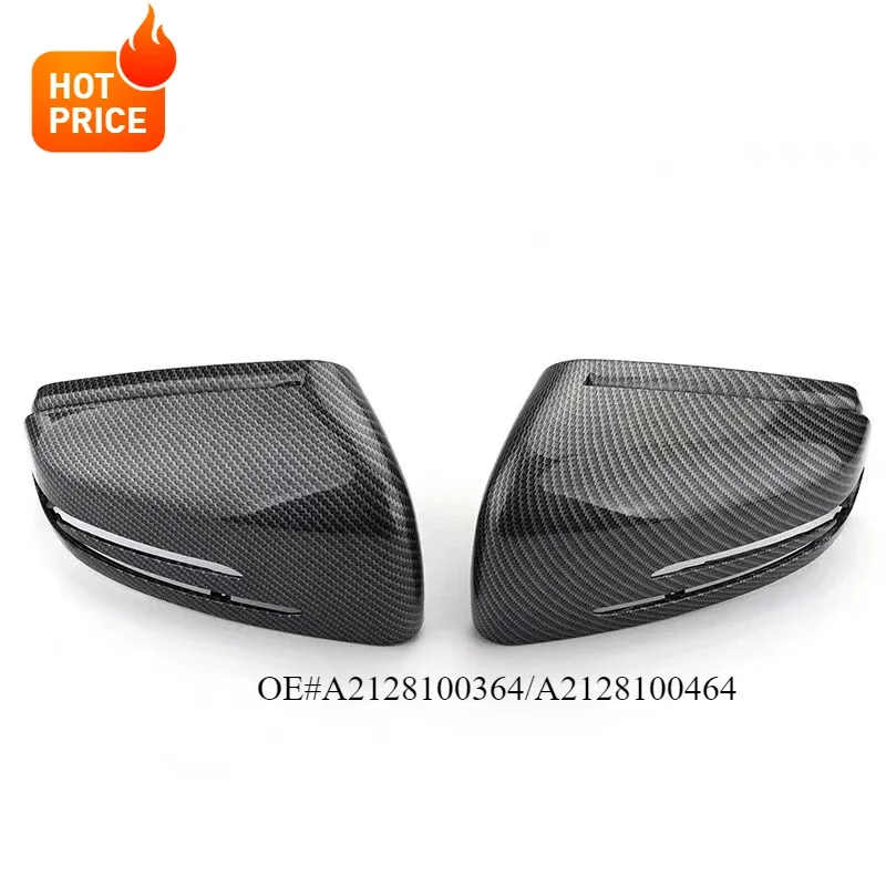 

2PCS Glossy Black Replacement Rearview Side Mirror Covers Cap for Mercedes-Benz S Class E Class C Class W212 W204 W221 2009-2013