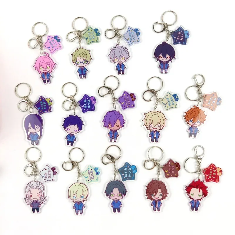 Acrylic Keychain Animation Derivatives Q-version Doudou Eye Beads Akehoshi Subaru Hidaka Hokuto Yuuki Makoto Isara Mao Present