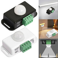 DC 12V 24V 6A Infrared PIR Motion Sensor Switch Automatic Adjust IR Infrared Detector Light Switch Module for LED Strip Light