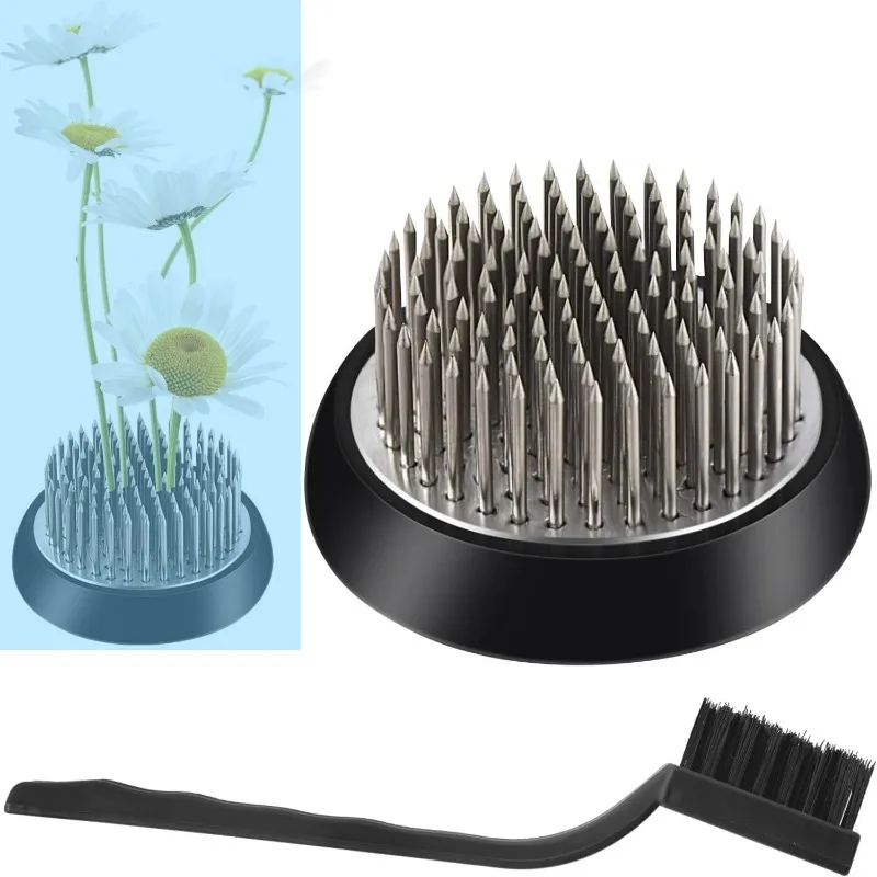 

Подставка для цветов Flower Frog Large Flower Stem Frame 2.4-inch, рамка для букета и многофункциональная щетка для чистки