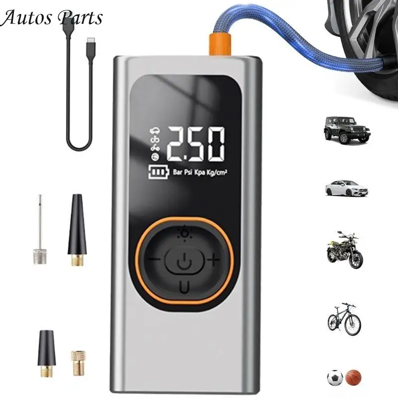 

57BA Multipurpose Electrical Wireless Tire Inflator Air Compressor Fast Inflation Fit for Car Motorcycle Tyre Inflatable
