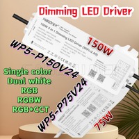 WP5-P150V24 Miboxer Single color Dual White RGB RGBW RGB+CCT WiFi+2.4G Wireless Power 75W 150W 5In1 Waterproof Dimming Led Drive