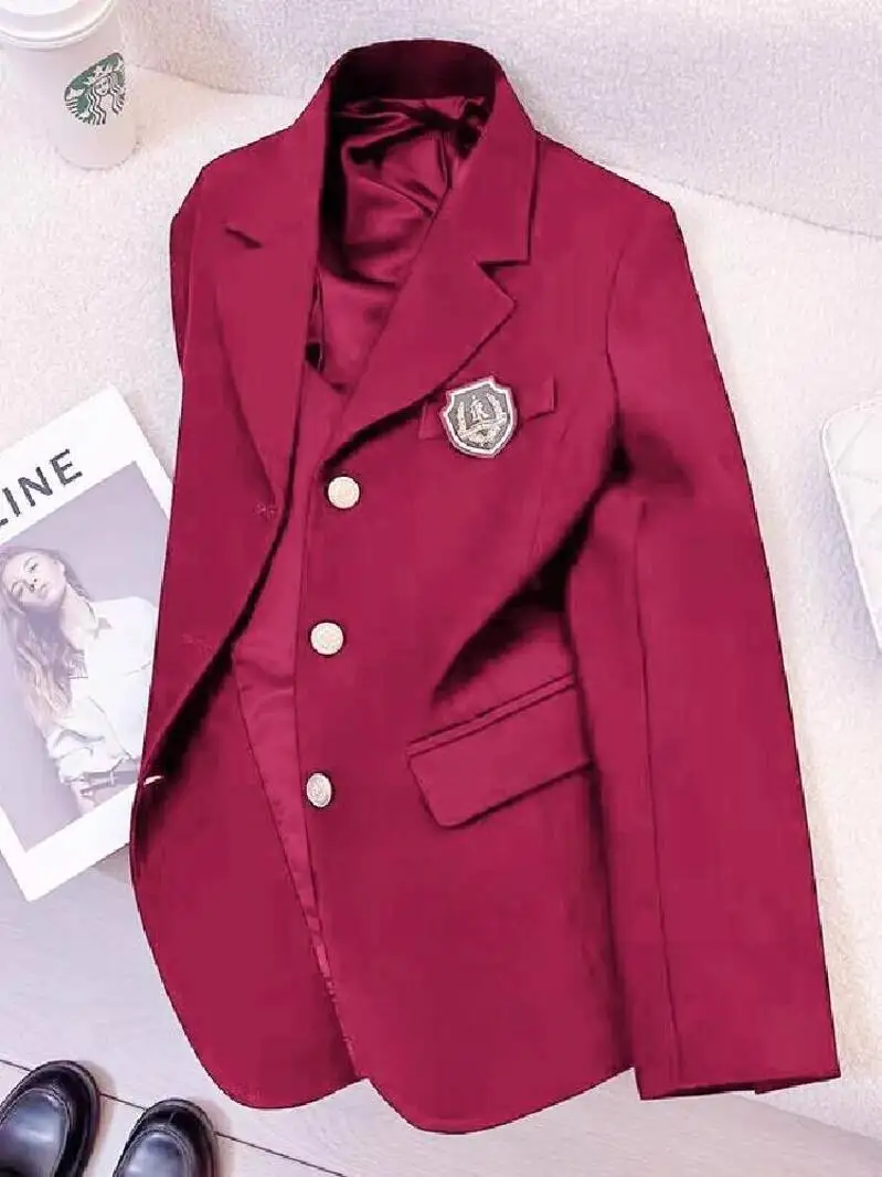 

Темно-синяя форма JK, студенческий блейзер, подлинный оригинальный японский новый элегантный школьный костюм, черная куртка для девочек, корейский