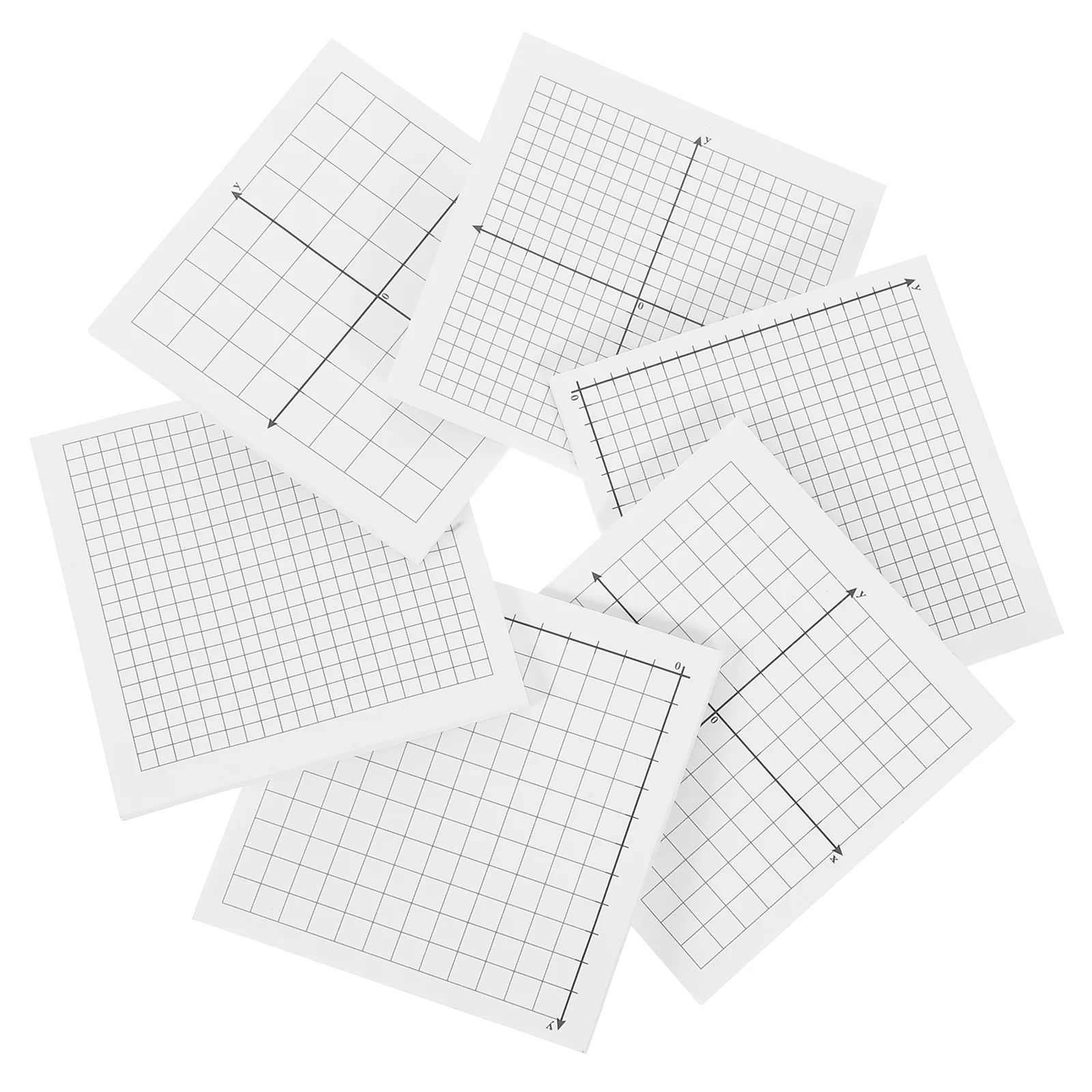 6 pcs Sticky Memo Notes Strong Adhesion Grid Design Reminder Use Cute Notepads Lined Grid Adhesive Notepads Sticky