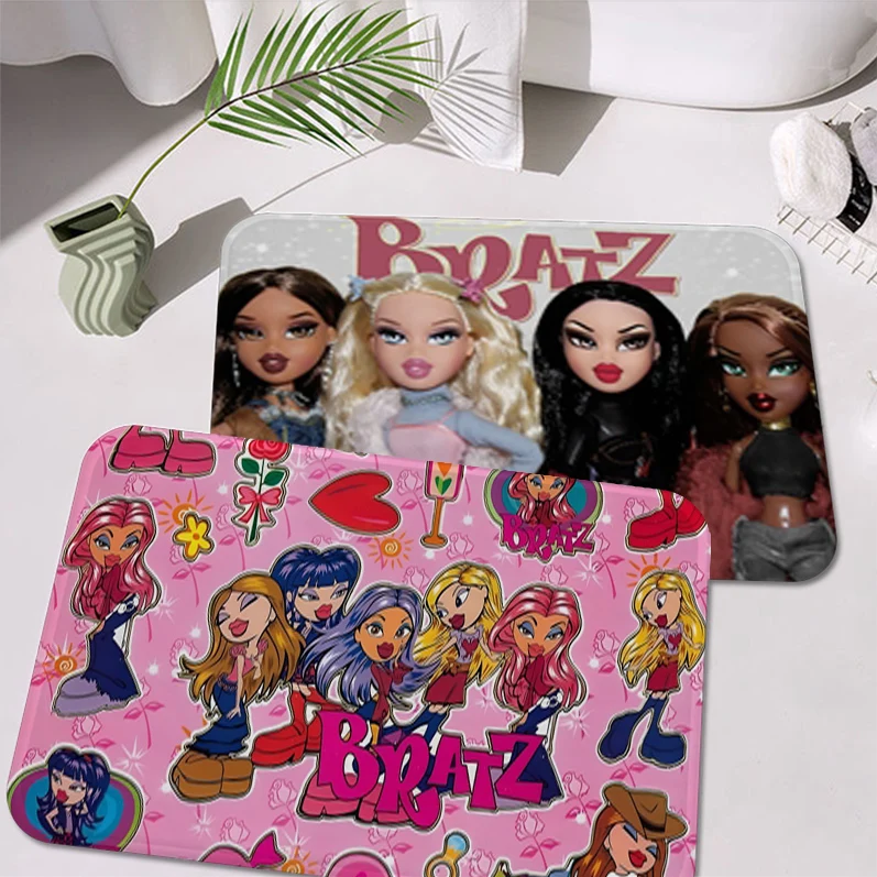 Bratz dolls stv Lábtörlő csúszásmentes Vegytisztító szoba Birkózószőnyeg Vegytisztító dekor Balkon Gyermek Eleven szoba Koszerű haza dekor