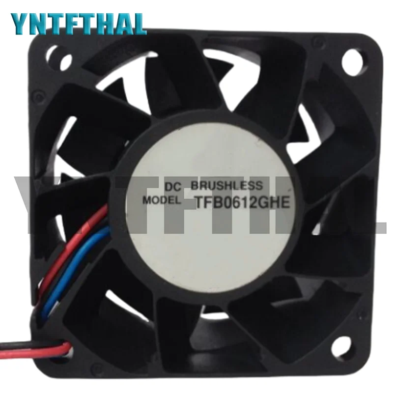 12V 1.68A 20.16W New Cooler Fan 60*60*38MM TFB0612GHE Cooling  3-Wire