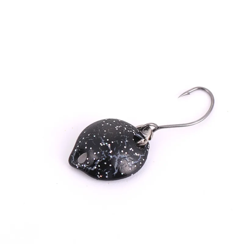 MUKUN 7 Teile/los Micro Forelle Löffel Angeln Locken 1,8g/14mm Harten Köder Künstliche Köder Kleine Harte pailletten Spinner Angelgerät – Detail 9