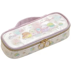 女の子のためのかわいい夏のカゴ和紙ペンシルケースバッグ、sumikko gurashi、子供のためのカワイイペンシルスクールケース、漫画のアニメペンシルポーチ