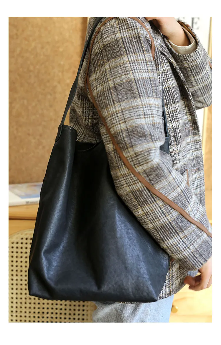 PNDME vintage high quality first layer cowhide women's large capacity tote bag travel luxury soft genuine leather shoulder bag