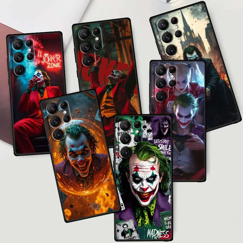 

J-Joker Art Cool Popular For Samsung Galaxy S25 S24 S23 S22 S21 S20 S10 Ultra Plus FE 5G Black Soft TPU Cover Phone Case