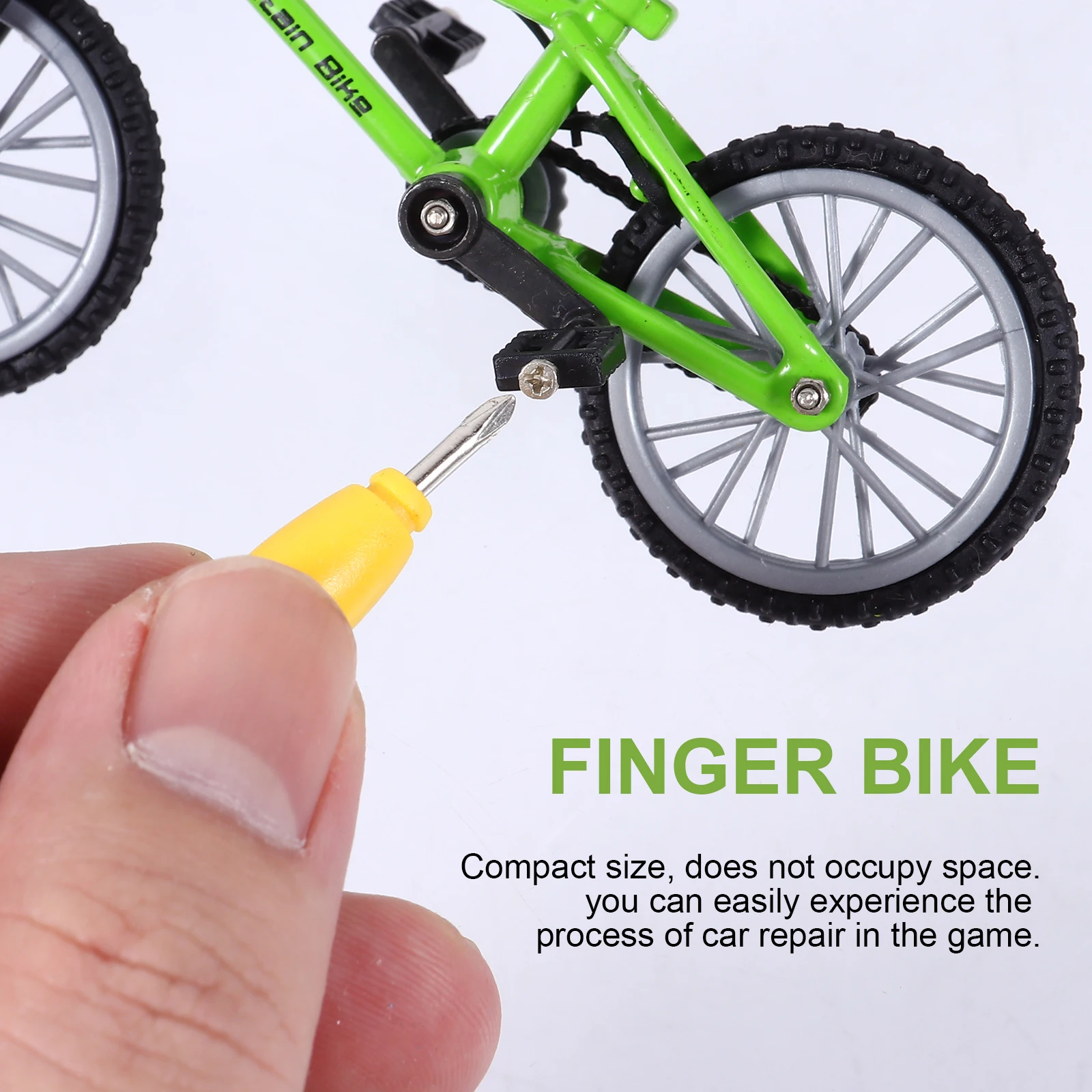 Finger Cycling Board Game Bike Mountain Bikes Toys Minibike Miniature Model Desktop Ornament Bicycle Action Dirtbike