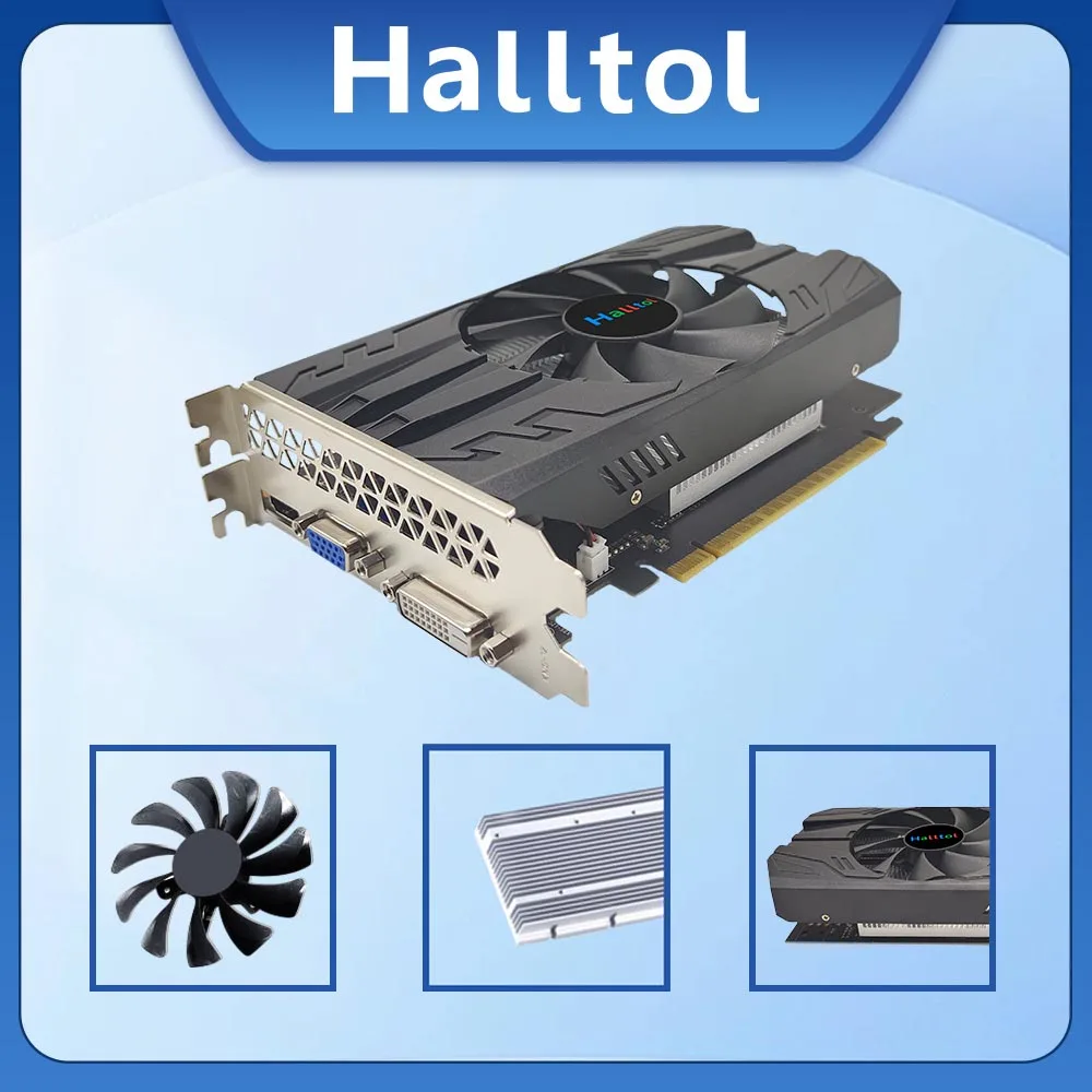 Imagem -04 - Placa Gráfica de Vídeo Halldol-gpu para Jogos Novo 384sp Vga Gtx Gtx740 2gb 1gb Radeon Opcional 4g