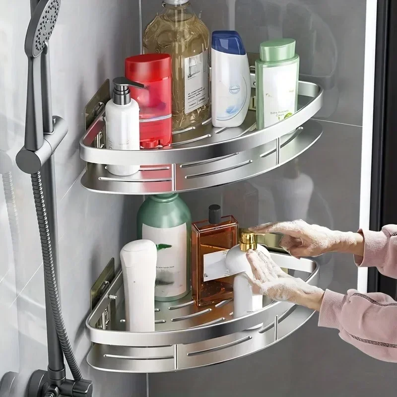Shelf for Storage Bathroom Shelves Aluminium Shampoo Holder Shower Shelf Shower Shelf Bathroom Accessories No-drill Shelves