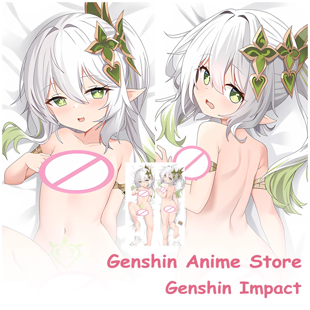 Genshin Impact Nahida Dakimakura Hugging Body Pillow Case Otaku 2-Side Throw Cushion Cover Peach Skin 2WAY Decor Gift