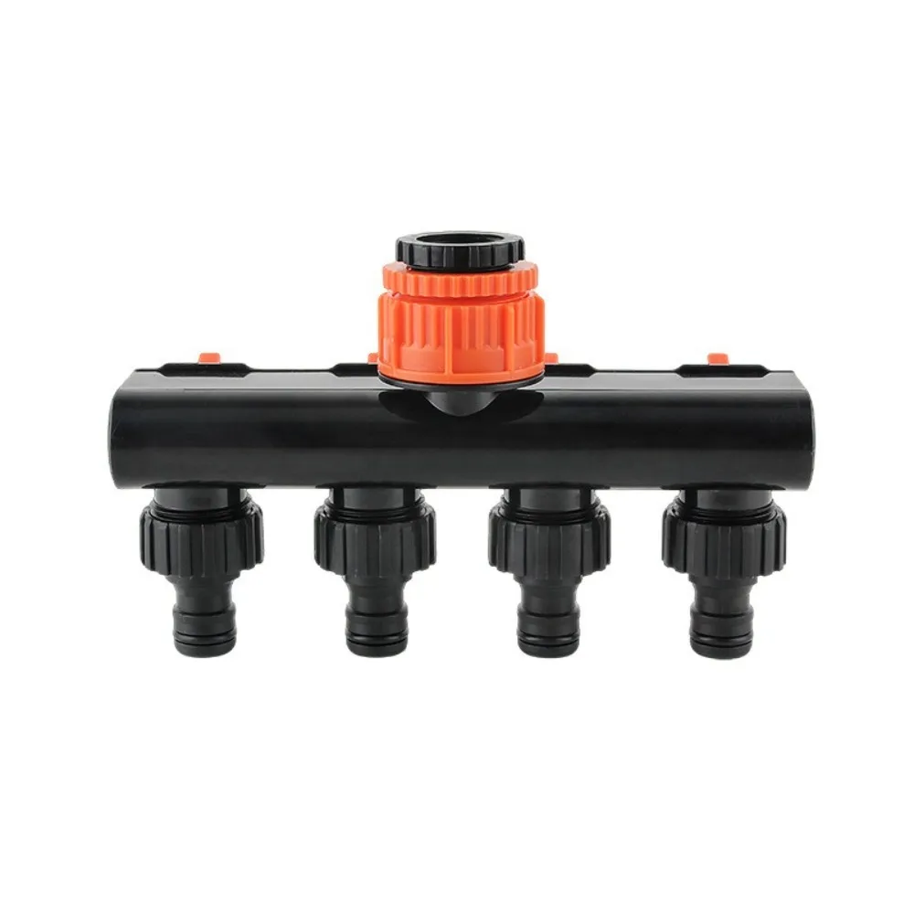 4 Independent Switches Garden Hose Splitter Flexible Hose Connection Robust Valve Hose Connector Splitter Heavy Duty