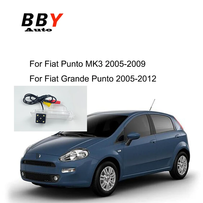 AHD Fisheye Rear view Camera For Fiat Punto EVO MK3 2005~2009  Grande Punto 188 2005~2012 CCD Night Vision Backup Parking Camera