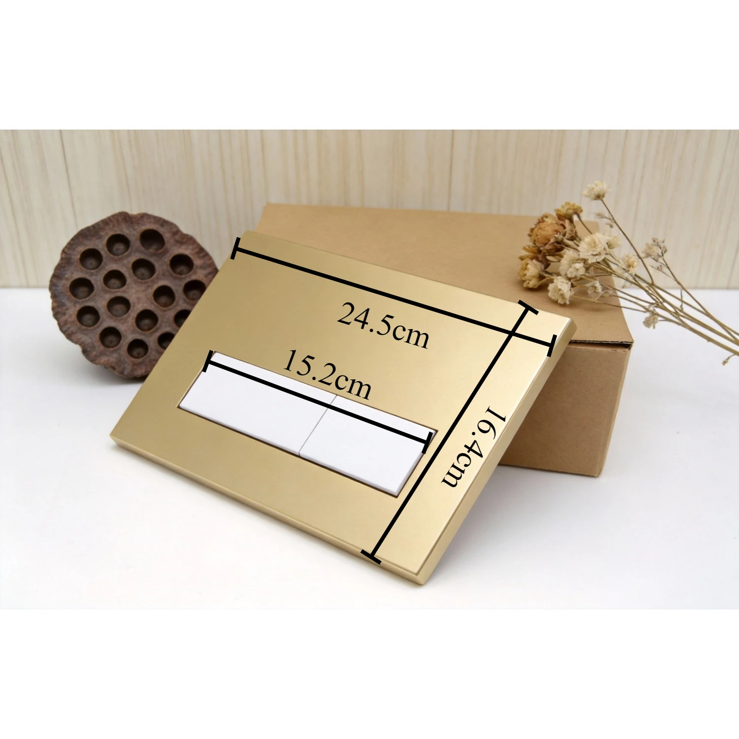 

Панель кнопки смыва, совместимая с Geberit Sigma 01, 20, 30, UP300 и UP320, золотистая, для скрытых унитазных бачков