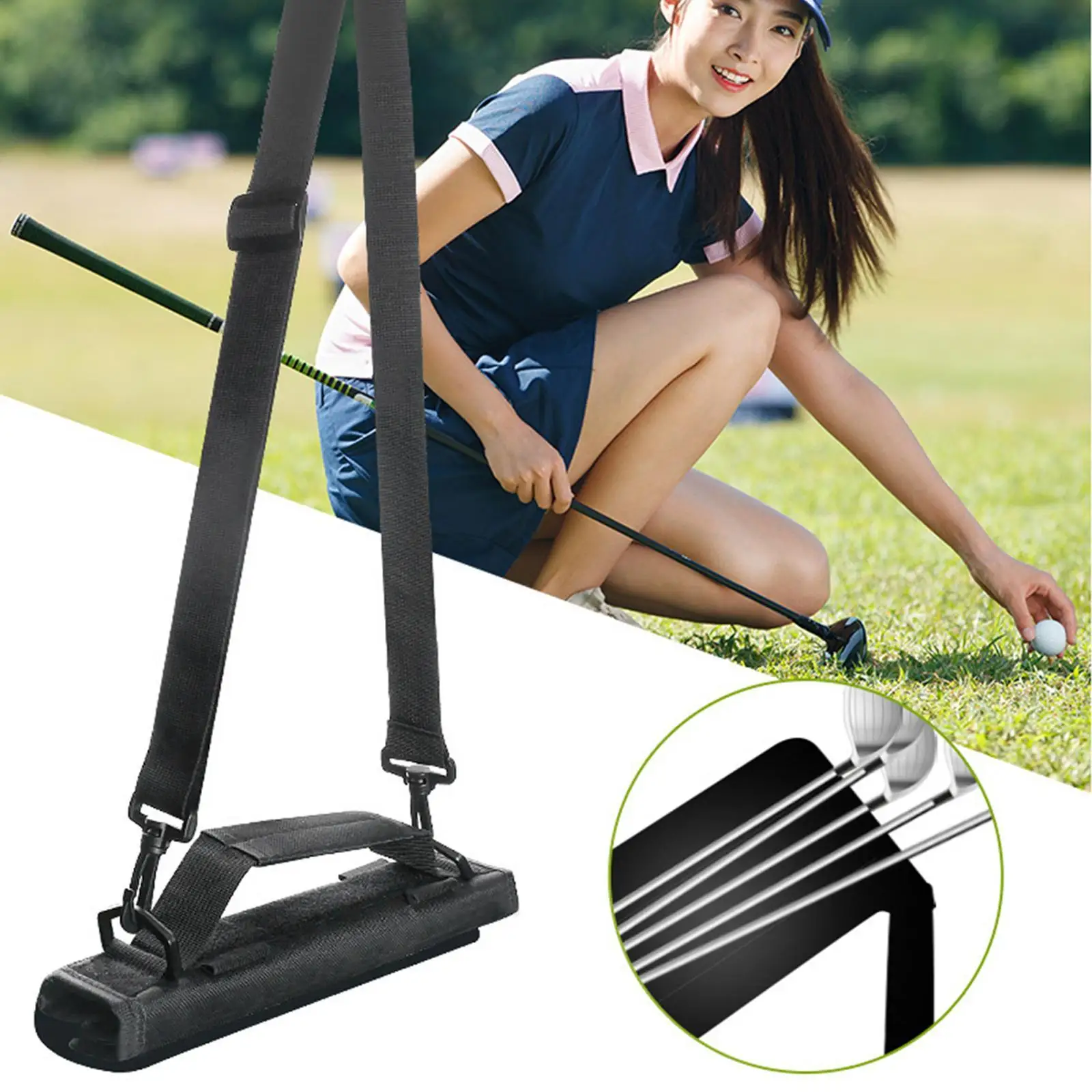 

Сумка-чехол для гольф-клюшек с регулируемым плечевым ремнем, органайзер для сумок, профессиональная портативная сумка для гольфа для тренировок