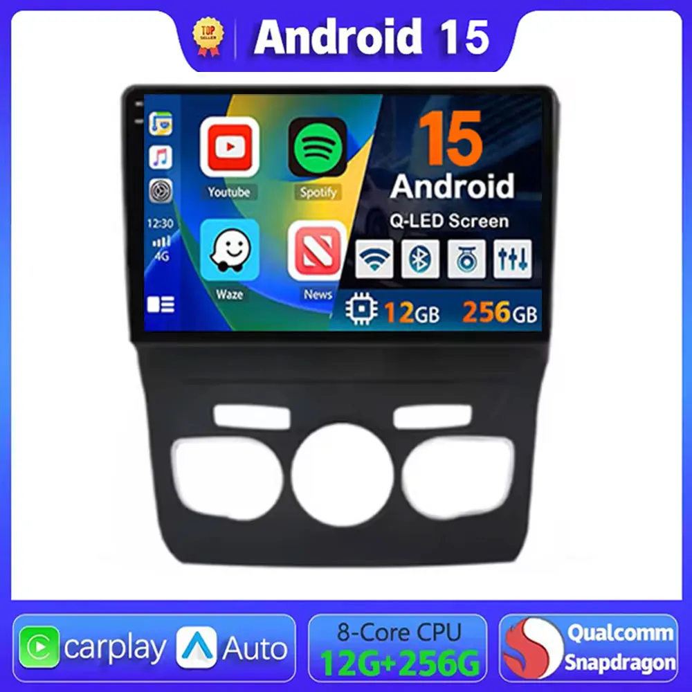 

Android 15 Carplay Car Radio For Citroen C4 C4L DS4 2013 2014 2015 2016 2017 Navigation GPS Multimedia Player 5GWiFi+4G SIM BT
