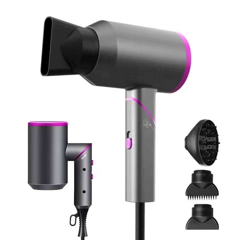 

Professional Ionic Hair Dryer Powerful AC Motor Negative Ion Technology for Home Salon Pregnant Kids Beauty Personal Care