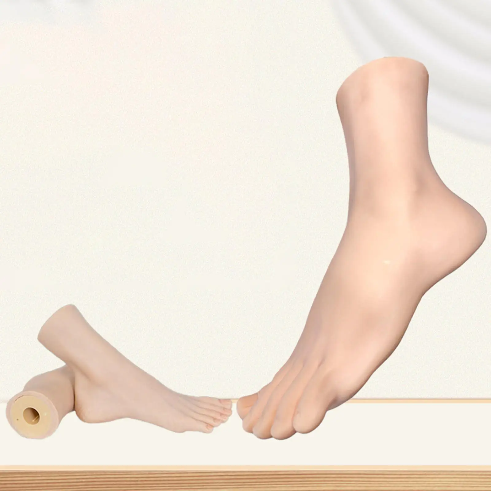 

PVC Soft Rubber Female Foot Mannequin Sock Display Model for Shop Store Jewelry Teaching Exhibition