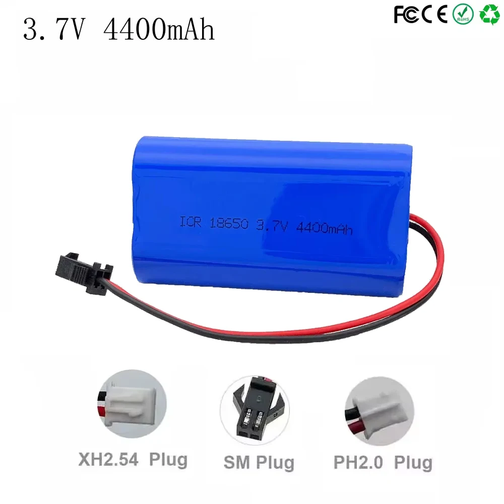 3.7V 18650 4400mAh Rechargeable Lithium Battery Pack  for Bluetooth Speaker,street Light,LED Light,Toy Car,Monitor+PCB