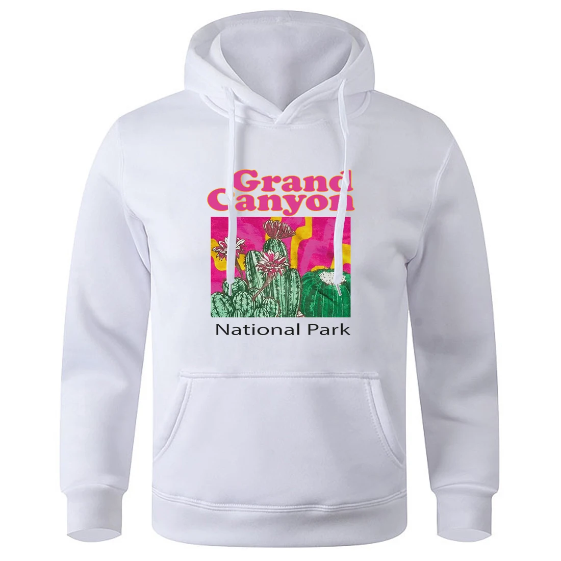 Grand Canyon National Park Cactus Male Hoody Simple  Sweatshirts Fashion Outdoor Pullovers Casual Comfortable Men Clothing